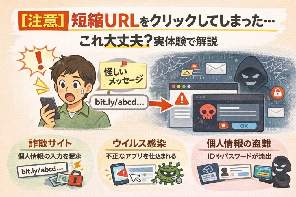 短縮URLの危険性と警告