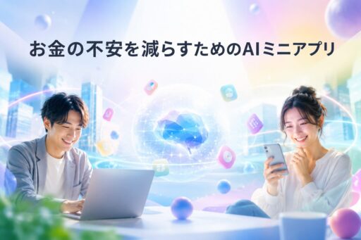 お金の不安を減らすAIミニアプリ
